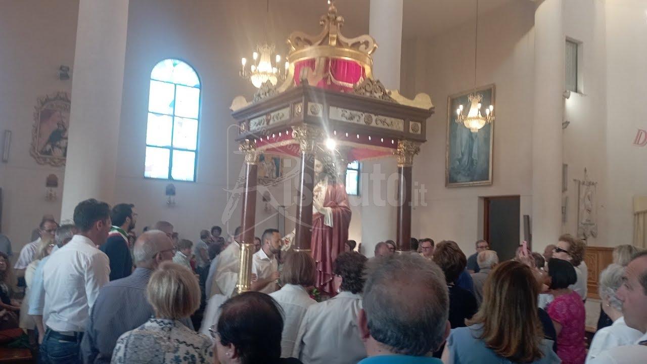 Festa del Sacro Cuore ieri a Sciacca, anche processione per le vie del quartiere (Video)