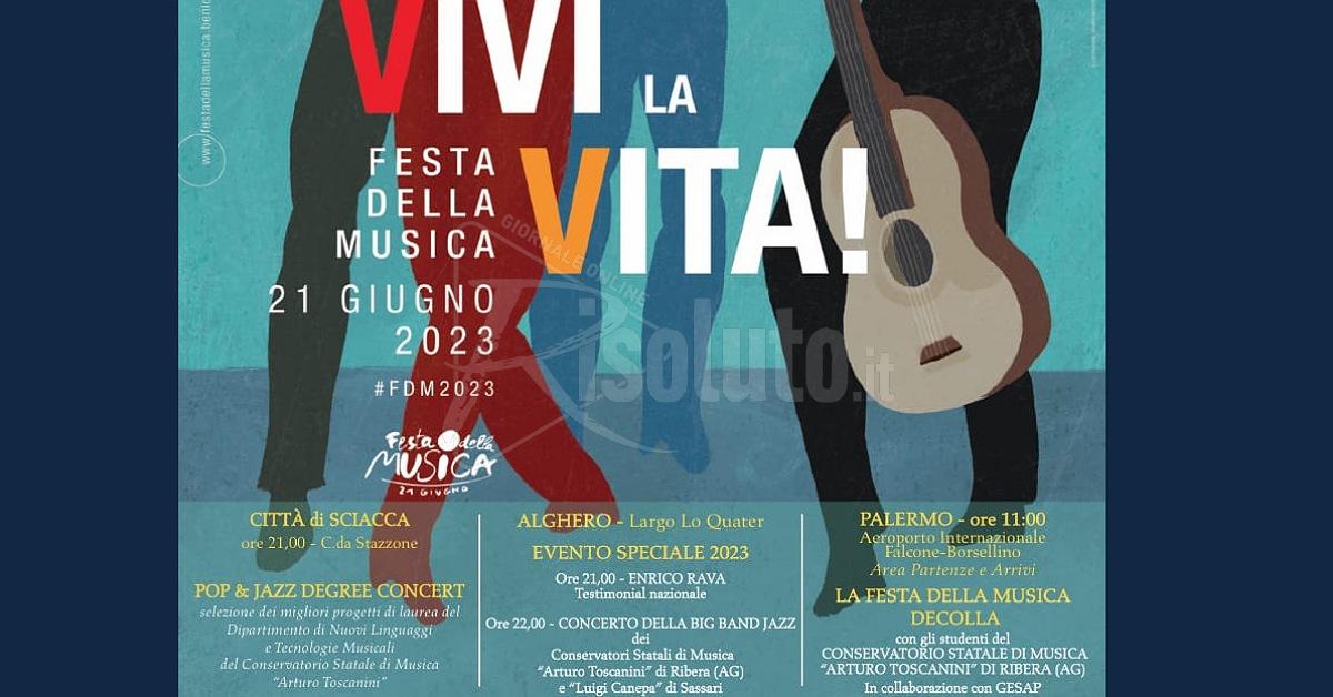Sciacca, Alghero e Palermo insieme per la "Festa della Musica 2023"