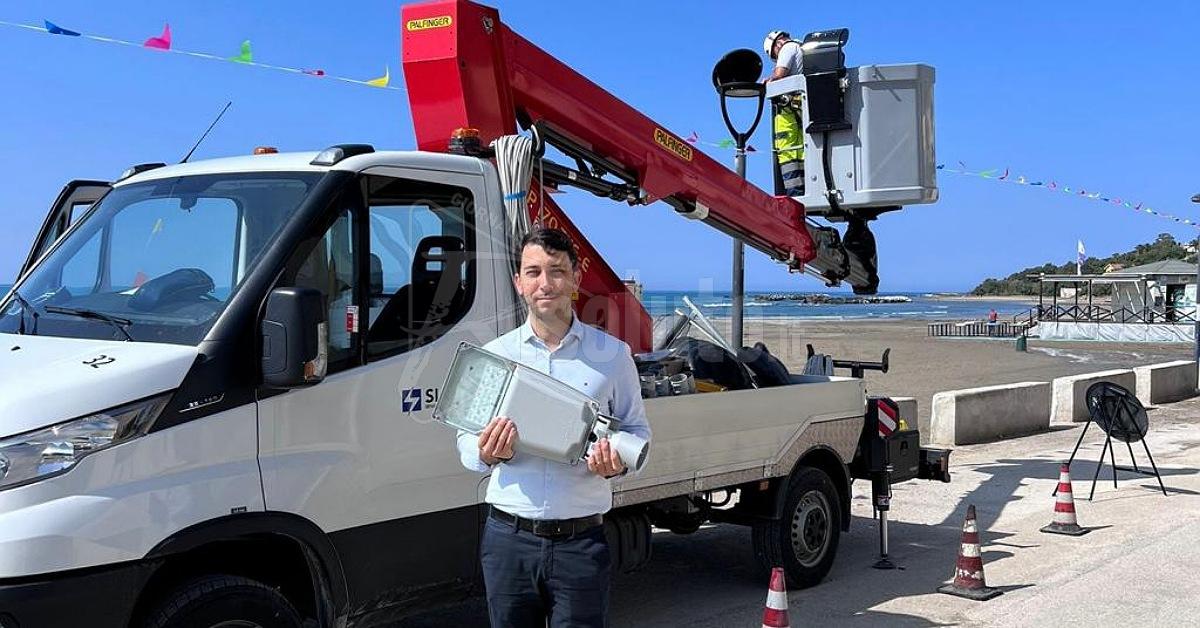 Sciacca, nuove lampade led per la città