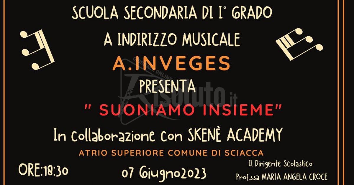 Sciacca, il 7 giugno concerto degli alunni dell'Inveges in municipio
