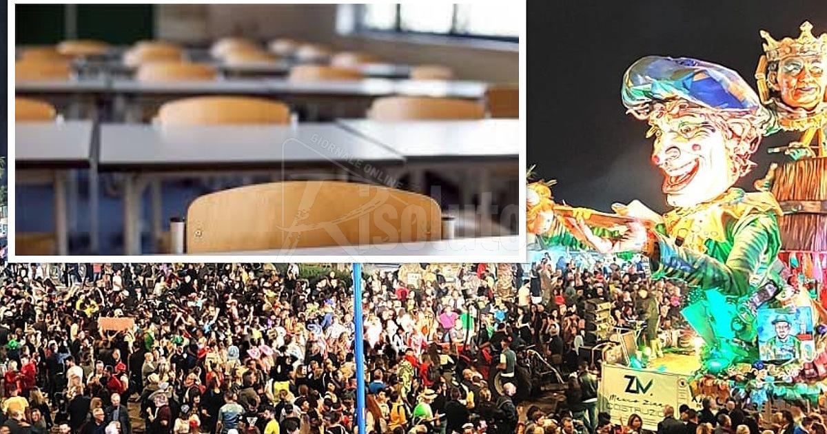 Il Carnevale di Sciacca svuota le scuole, oggi poche presenze in classe