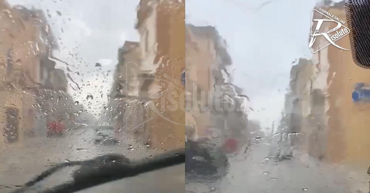 Dopo Santa Margherita forte pioggia anche a Menfi (Video)