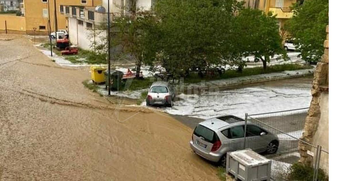 Pioggia e grandine a Santa Margherita di Belice