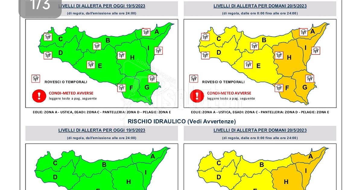 Domani a Sciacca il via al Carnevale con allerta gialla