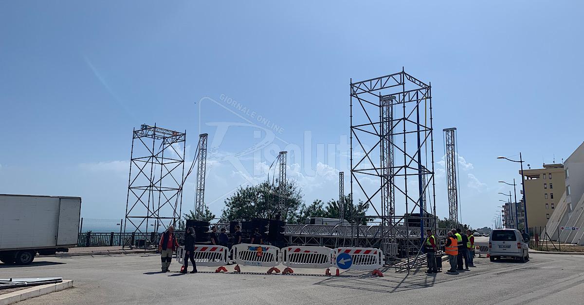 Palco del Carnevale di Sciacca 2023