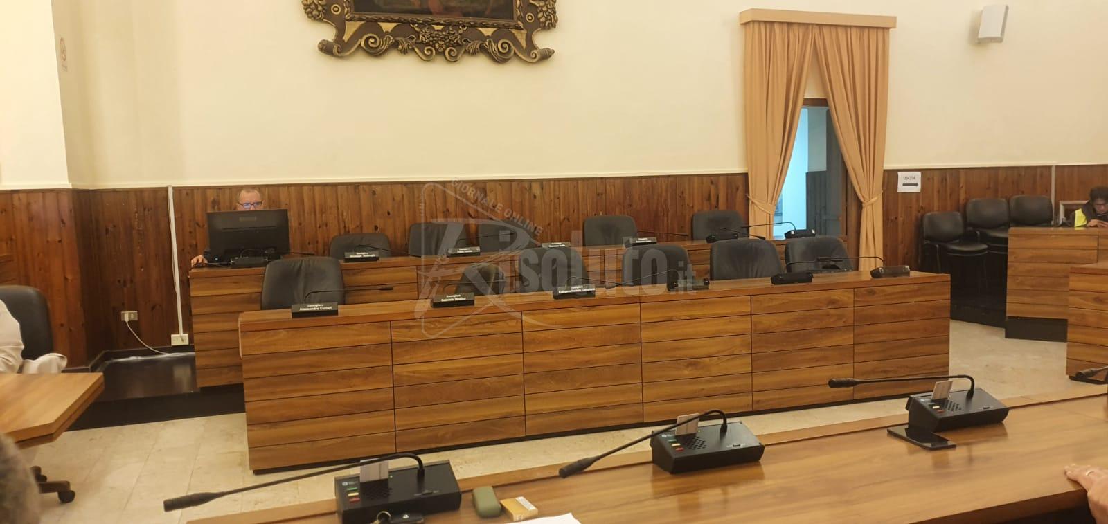Seduta del consiglio comunale di Sciacca, in aula restano i gruppi di opposizione