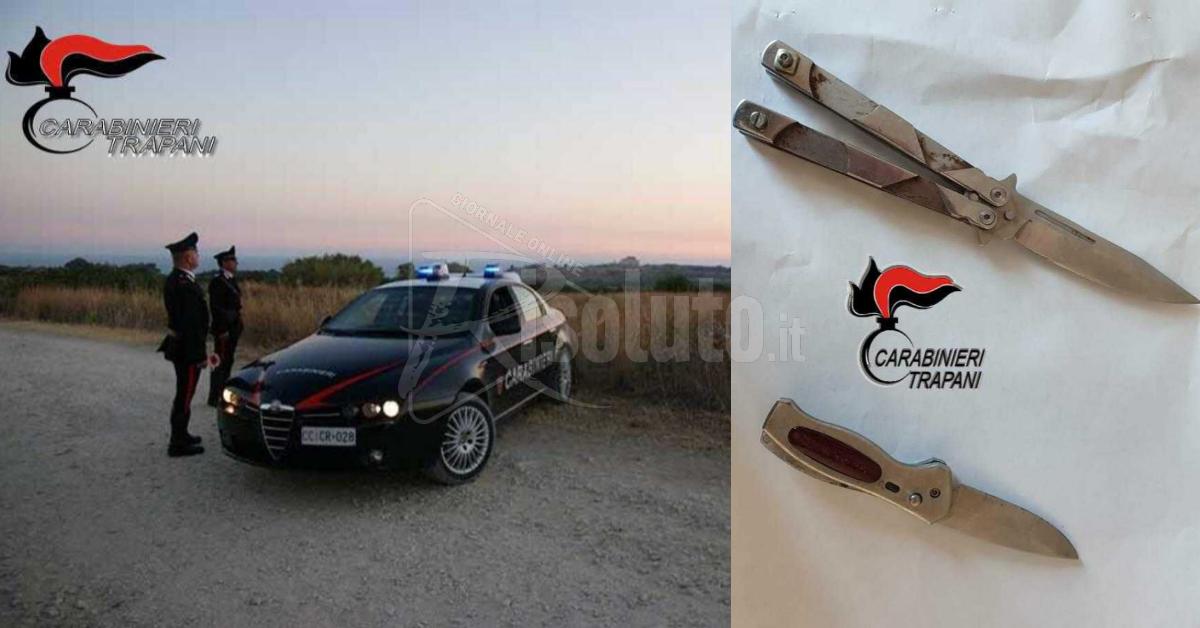 Senza patente e con coltello fugge al posto di blocco, un arresto a Mazara del Vallo