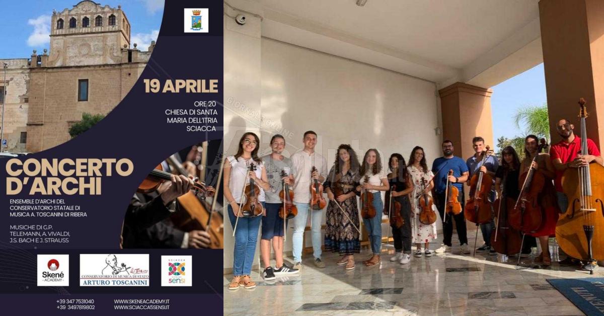 Concerto d'archi del "Toscanini" questa sera a Sciacca