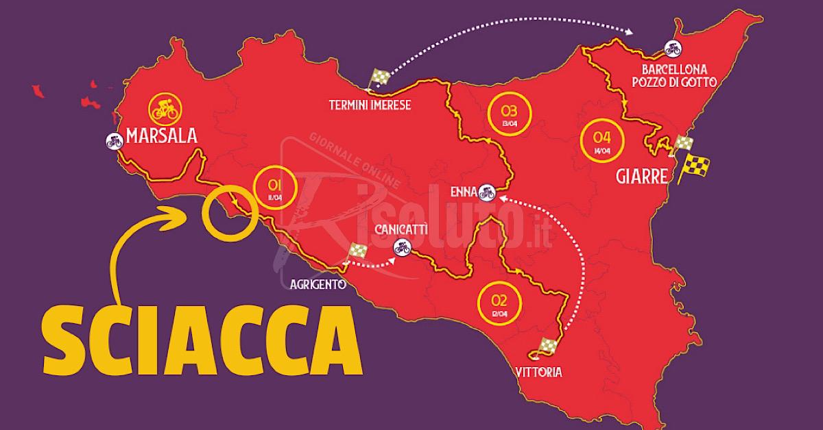 Domani il giro di Sicilia con la tappa Marsala - Agrigento e la chiusura della statale 115