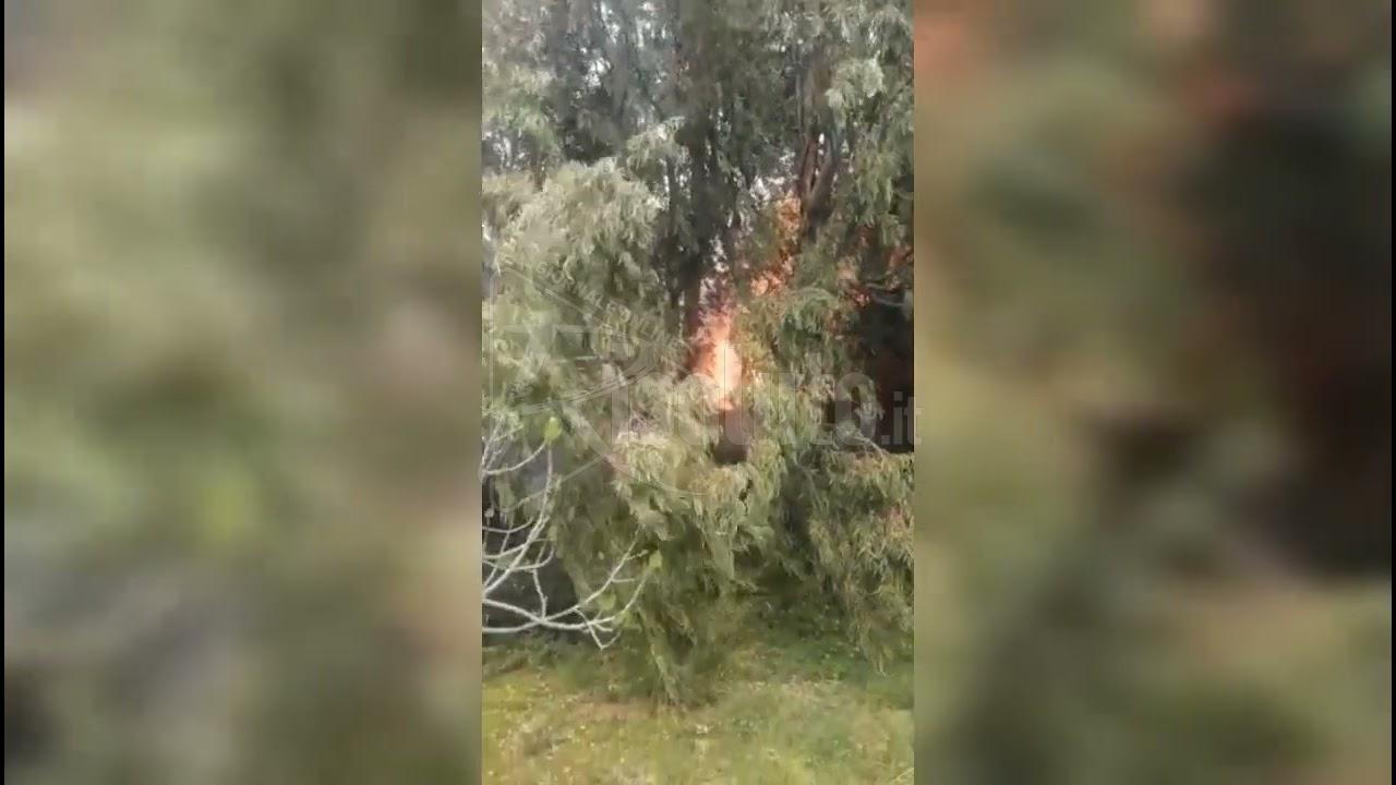 Incendio in contrada Maragani a Sciacca, vigili del fuoco impegnati a lambire le fiamme dalle case (Video)