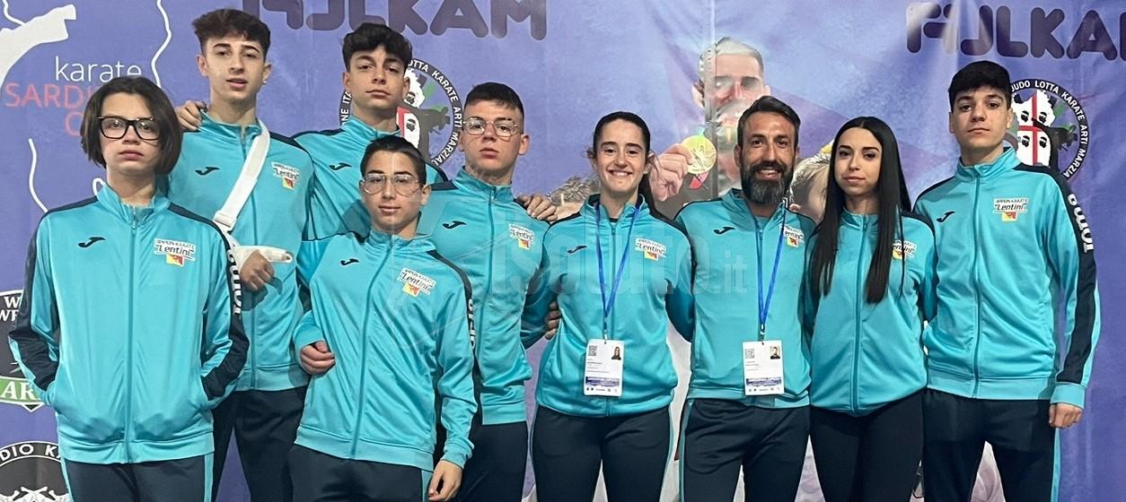 Due medaglie d'oro conquistate in Sardegna dalla Ippon Karate Lentini di Sciacca
