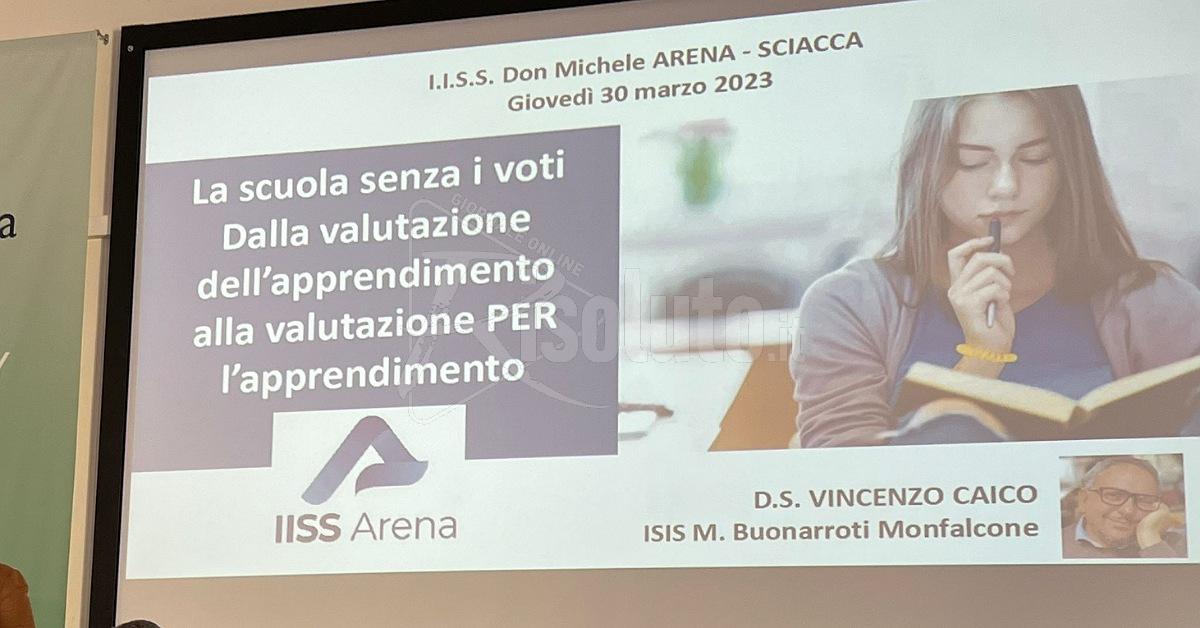 Valutazione degli alunni, seminario per i docenti dell'IISS Arena di Sciacca