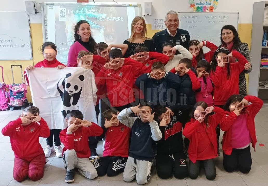 I bambini di Sciacca a lezione di futuro con il panda del WWF