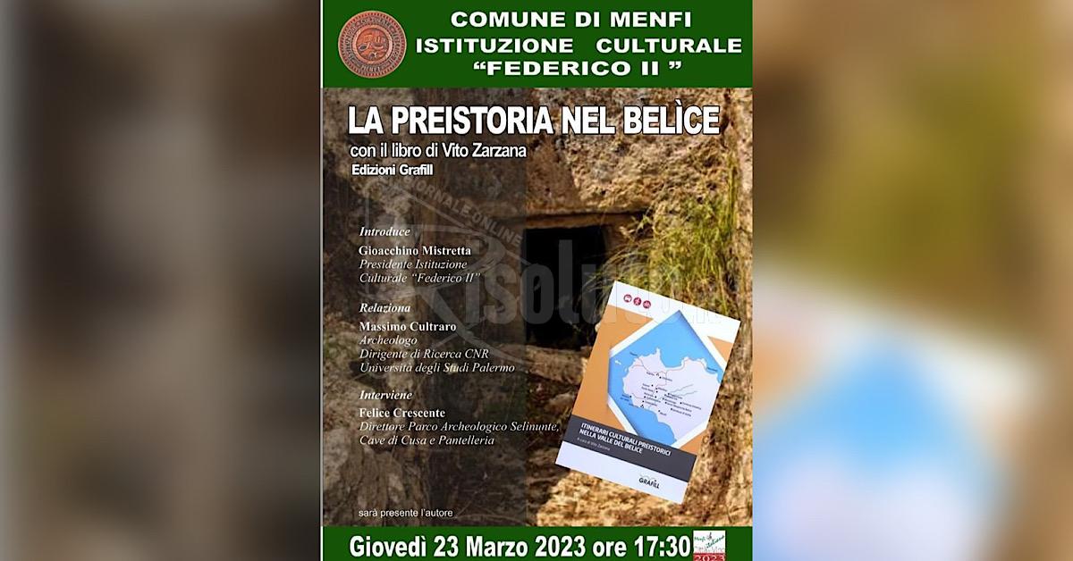 Incontro culturale a Menfi con "La preistoria nel Belìce"