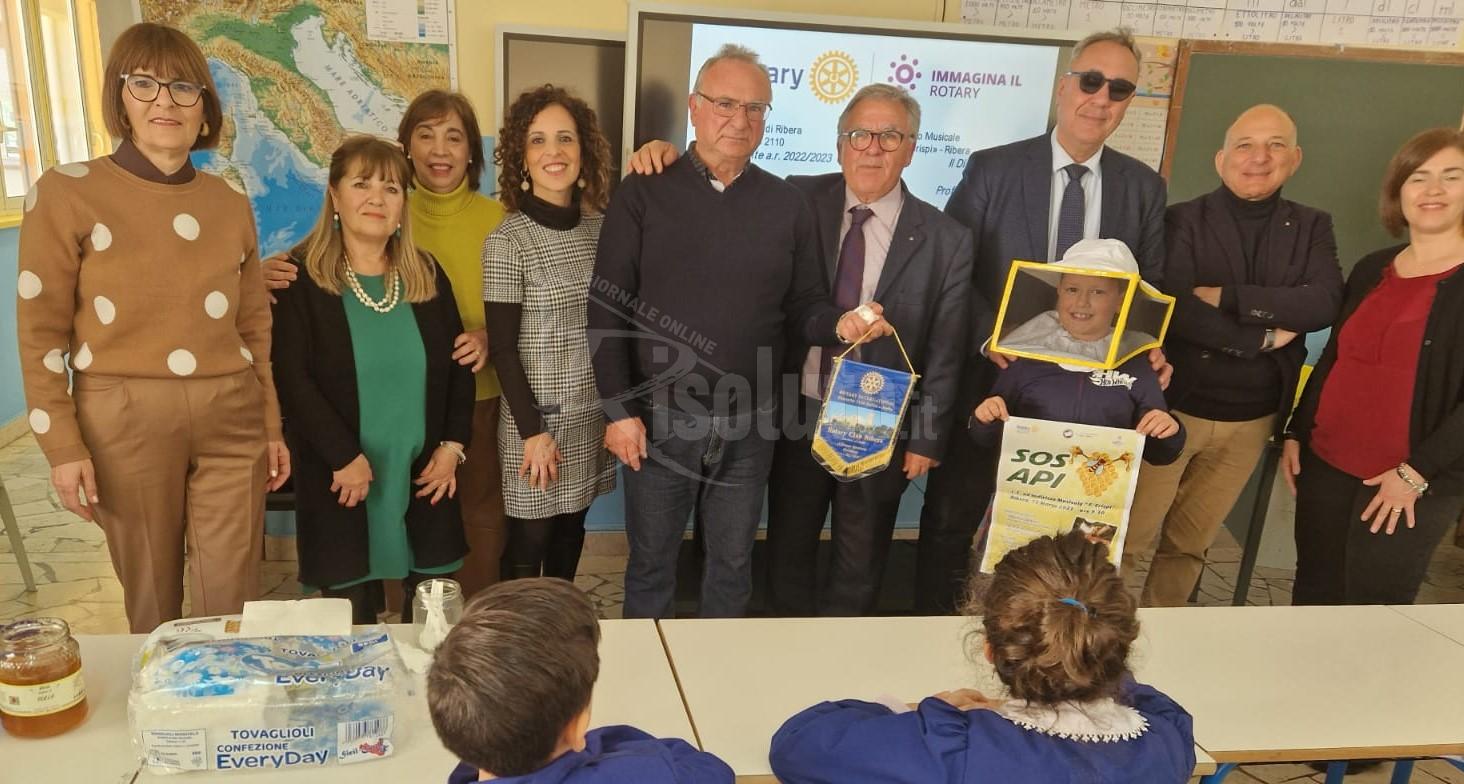Rotary Club Ribera e istituto  Crispi insieme nel progetto «Sos Api»