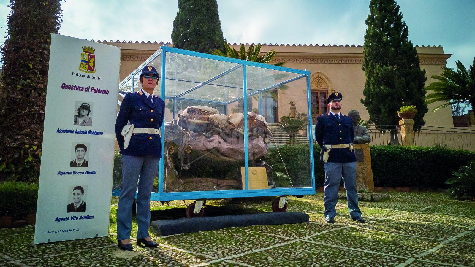 Sambuca di Sicilia, in arrivo la teca con l'auto di scorta del giudice Falcone
