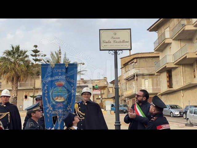 Una piazza con parco giochi per Giulio Castellino ucciso dalla mafia a Palma di Montechiaro (Video)