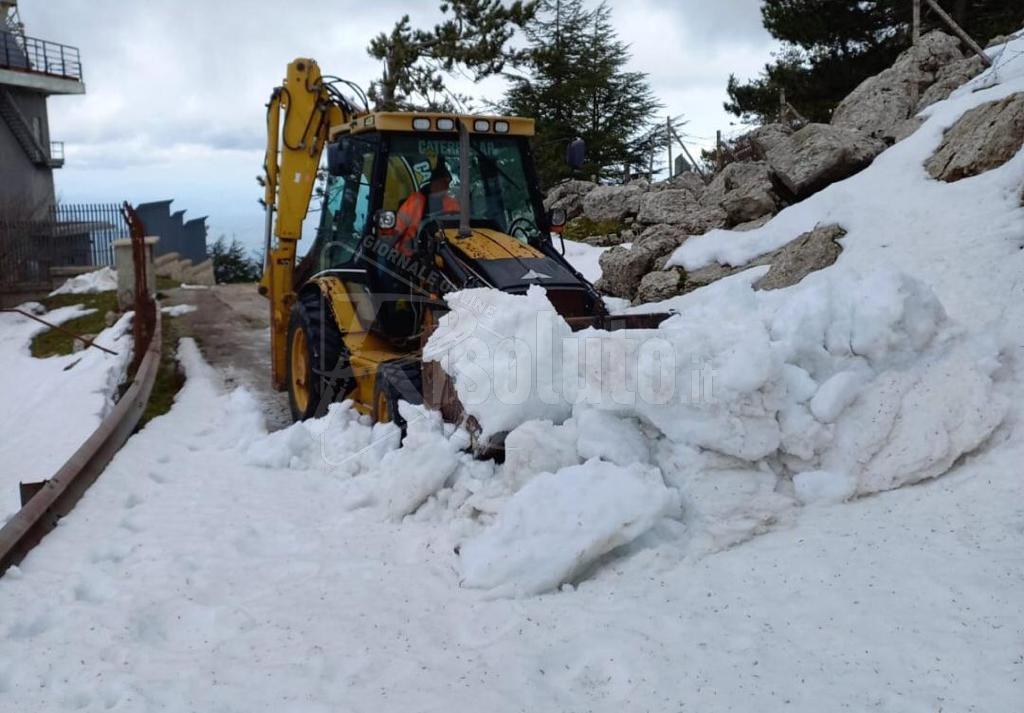 Ripristinato l'accesso al centro radio sulla vetta di Monte Cammarata
