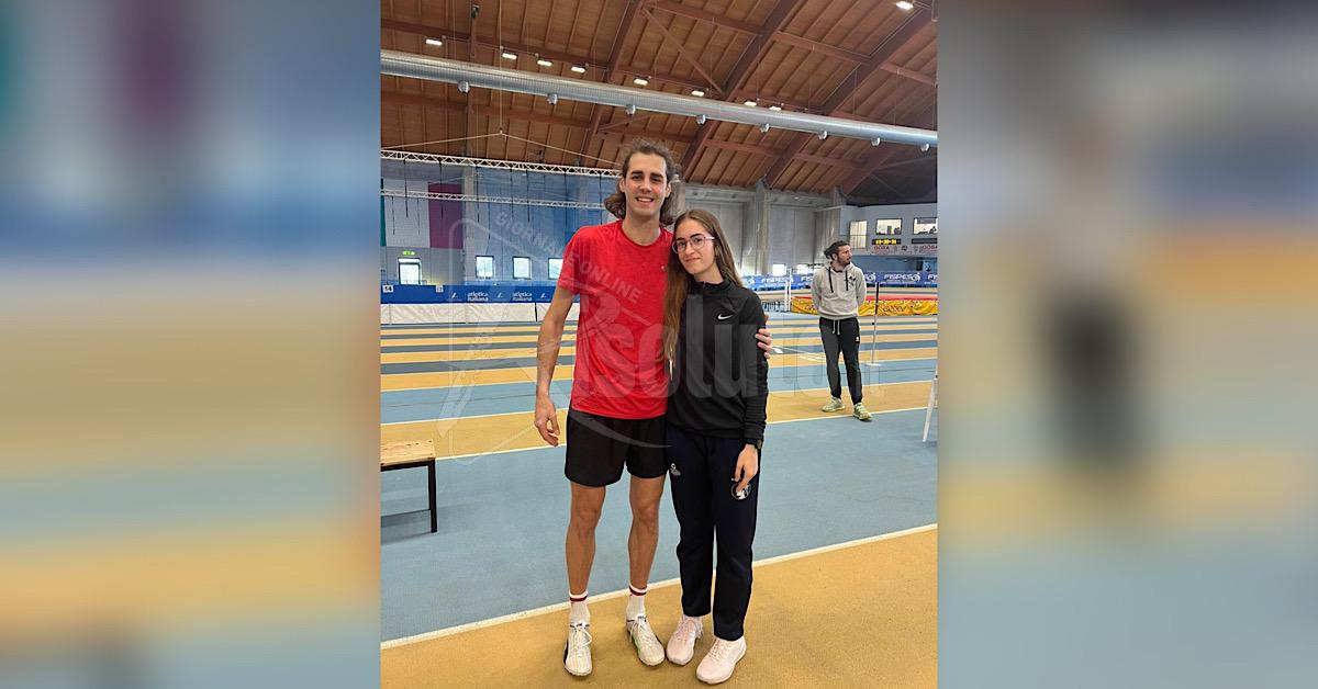 Atletica, Friscia prima ai campionati Italiani Indoor anche nei 200 e abbraccio con Tamberi
