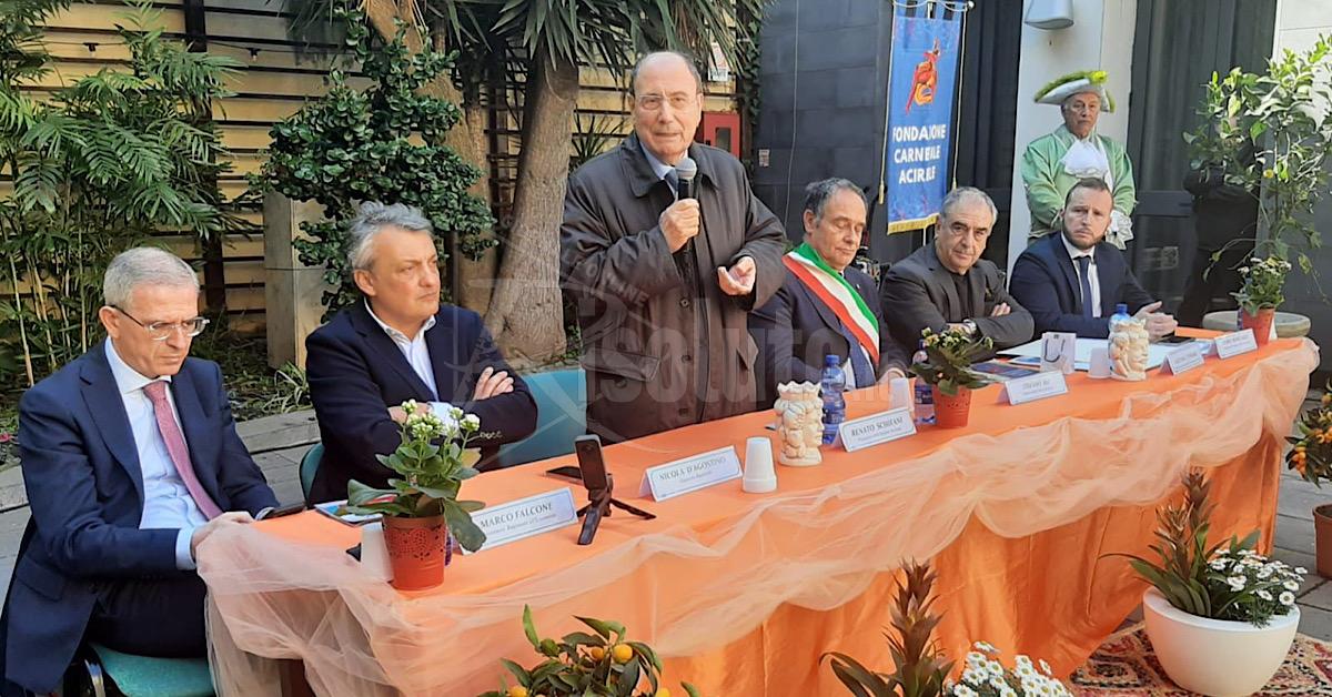Schifani ad Acireale dopo il finanziamento di un milione e mezzo di euro per il Carnevale
