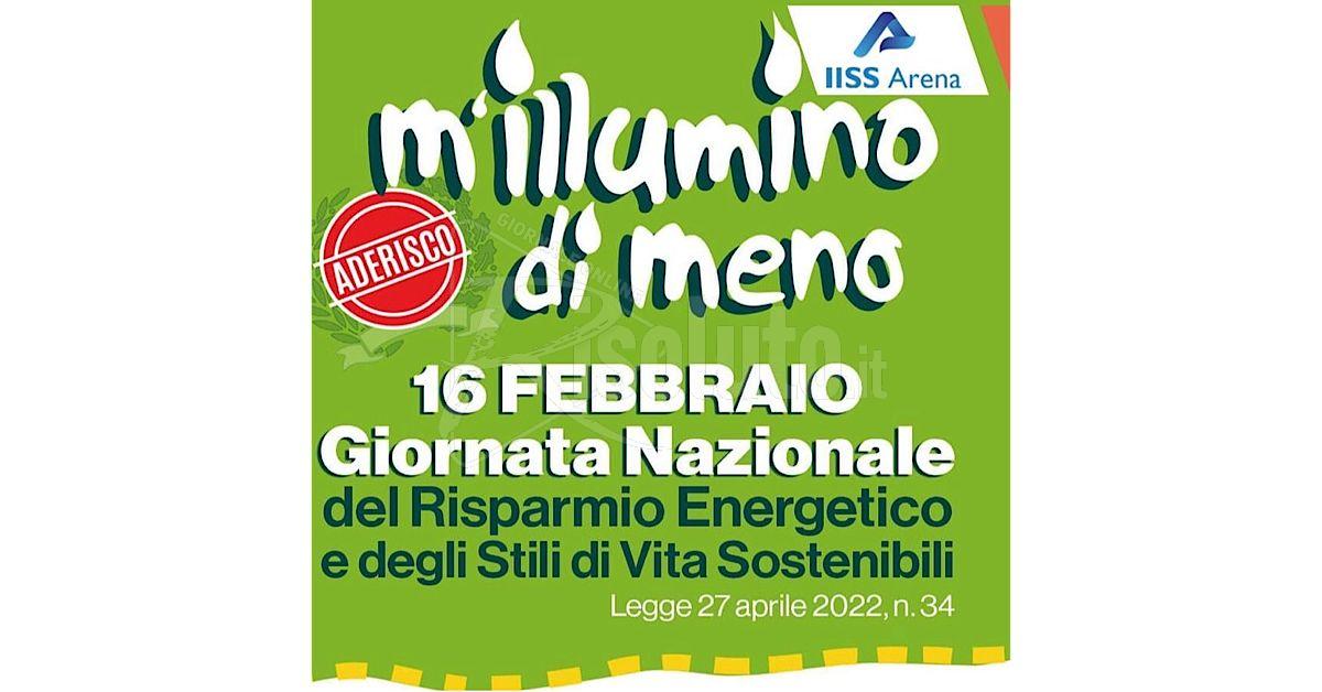 L'IISS Arena di Sciacca aderisce alla giornata "m'illumino di meno"