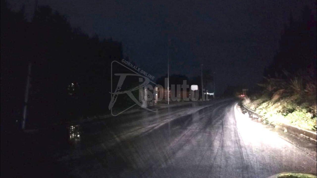 Sciacca, ancora al buio la via Monte Kronio (video)