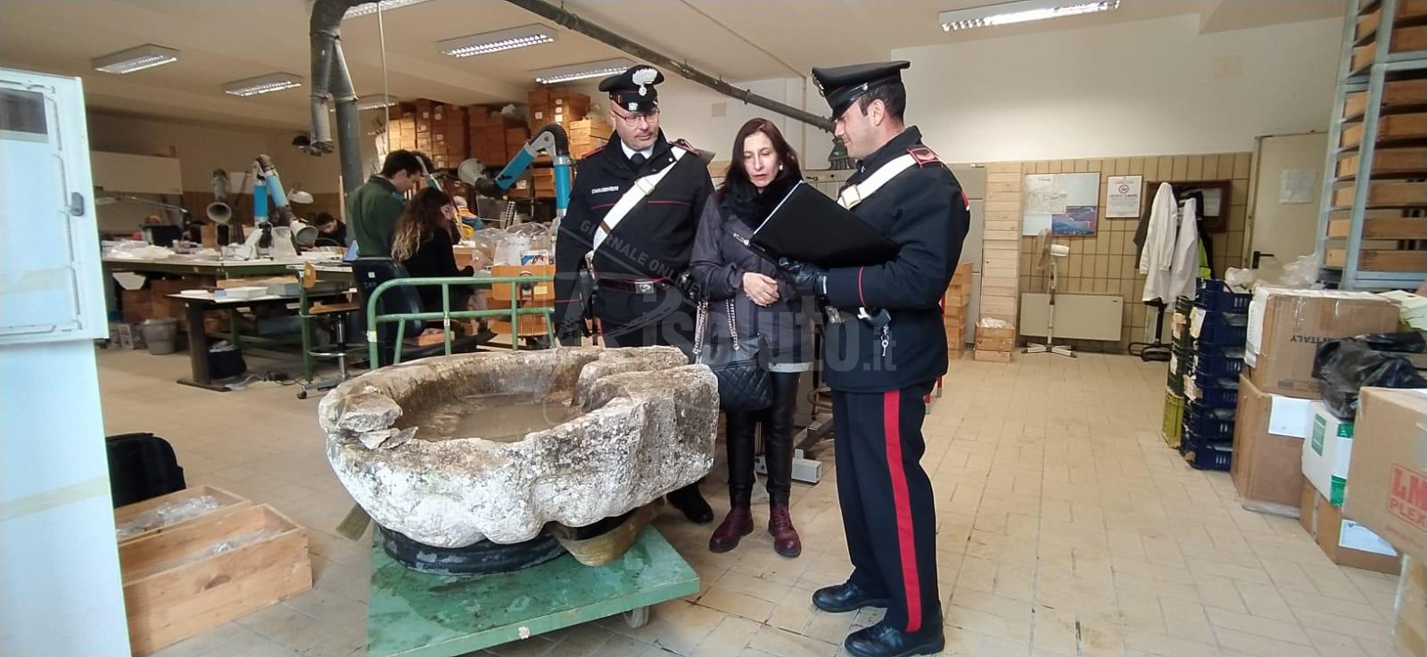 Fontana del '700 sequestrata nel 2015 riconsegnata  alla Soprintendenza di Agrigento