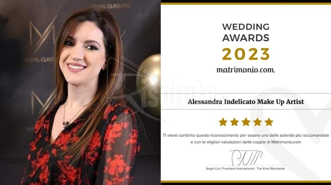 Sciacca, la make-up artist Alessandra Indelicato vincitrice ai Wedding Awards