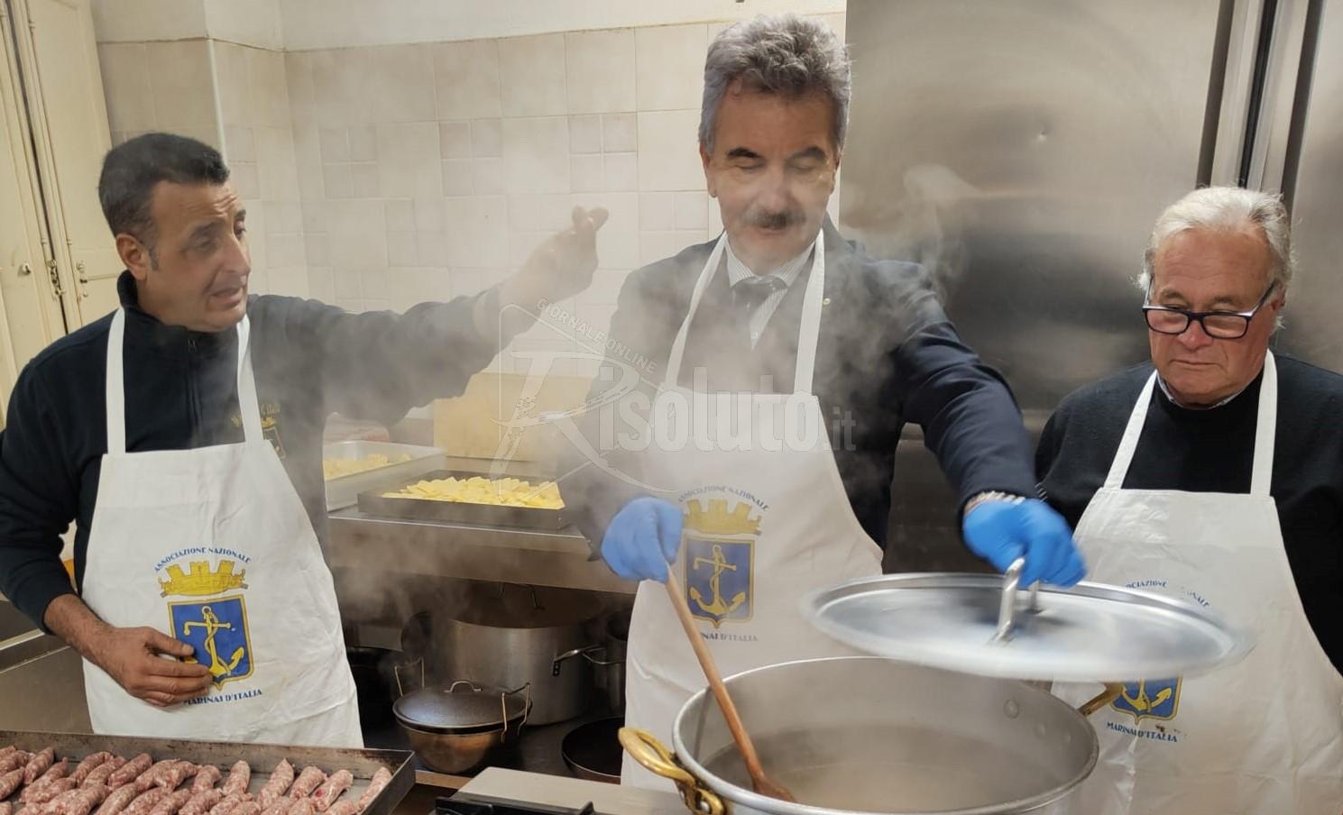 Mensa della Solidarietà a Sciacca, Marinai d'Italia sempre in azione