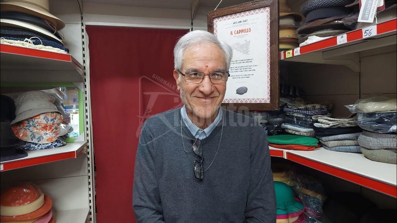 Chiude il negozio "Il cappello", Pietro Vella: "Vado in pensione, ma in via Licata la mia vita" (Video)
