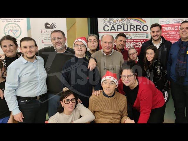 Tombola delle Onlus Agape e Capurro, raccolti 3500 euro destinati alla Caritas (Video)