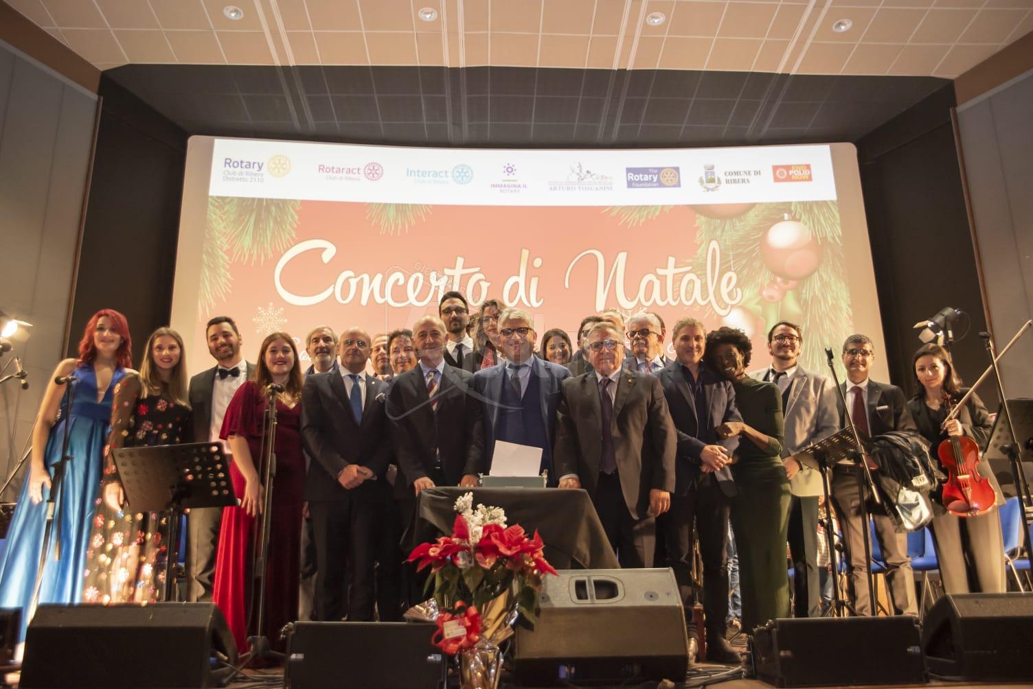 Concerto di Natale a Ribera per la raccolta fondi Rotary Foundation
