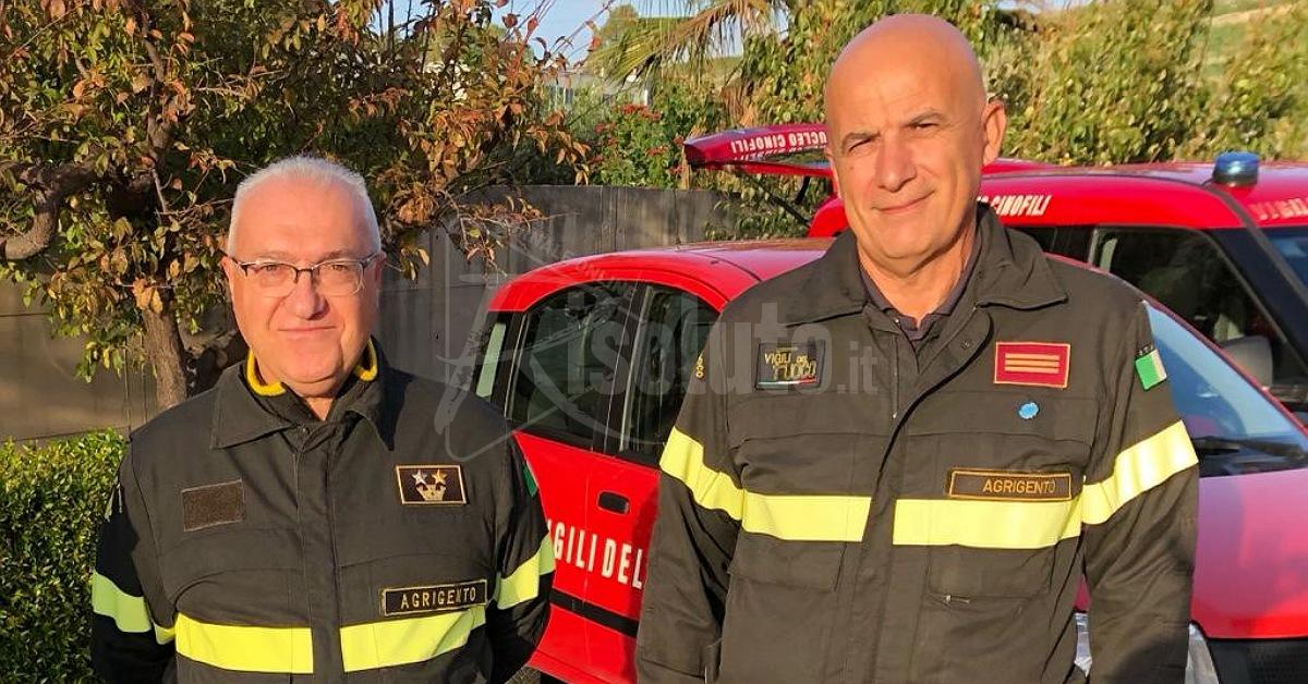 Santa Barbara festeggiata a Sciacca dai Vigili del Fuoco, presentato il Nucleo Cinofili (Video)