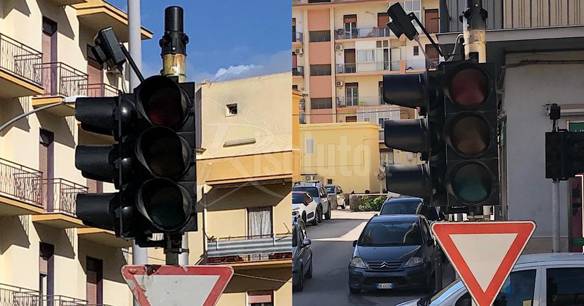 Sciacca a semafori spenti, fuori uso da 23 giorni quello di via Cappuccini