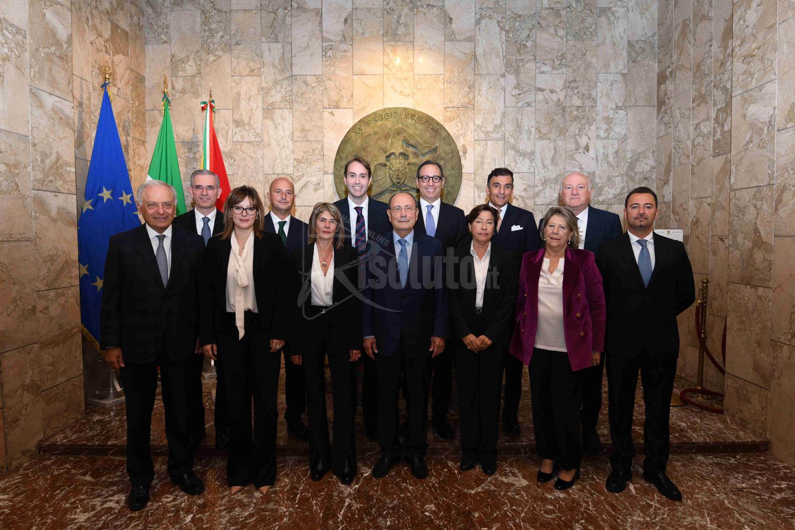 Schifani presenta la Giunta: "Partiamo compatti"