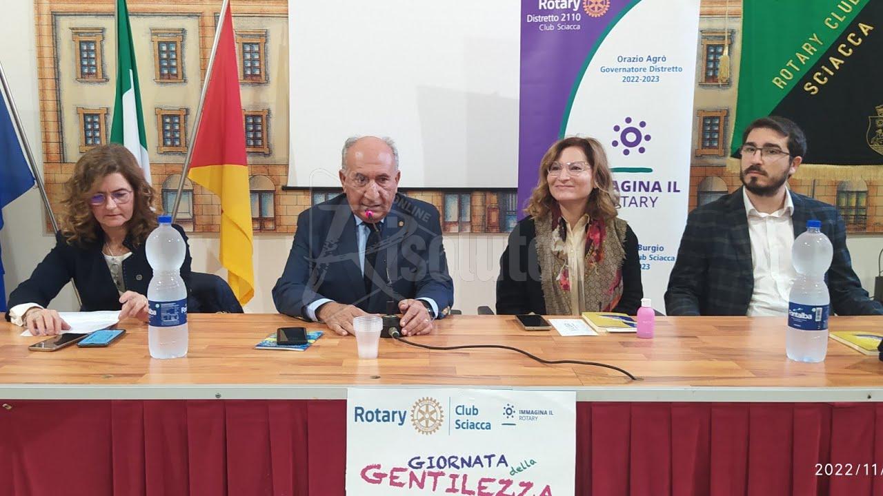 Convegno sulla gentilezza organizzato dal Rotary Club a Sciacca (Video)
