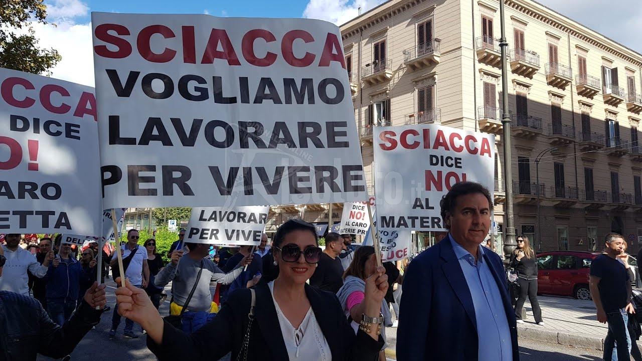 Caro-energia, delegazione di Sciacca al corteo con i rappresentanti istituzionali (Video)