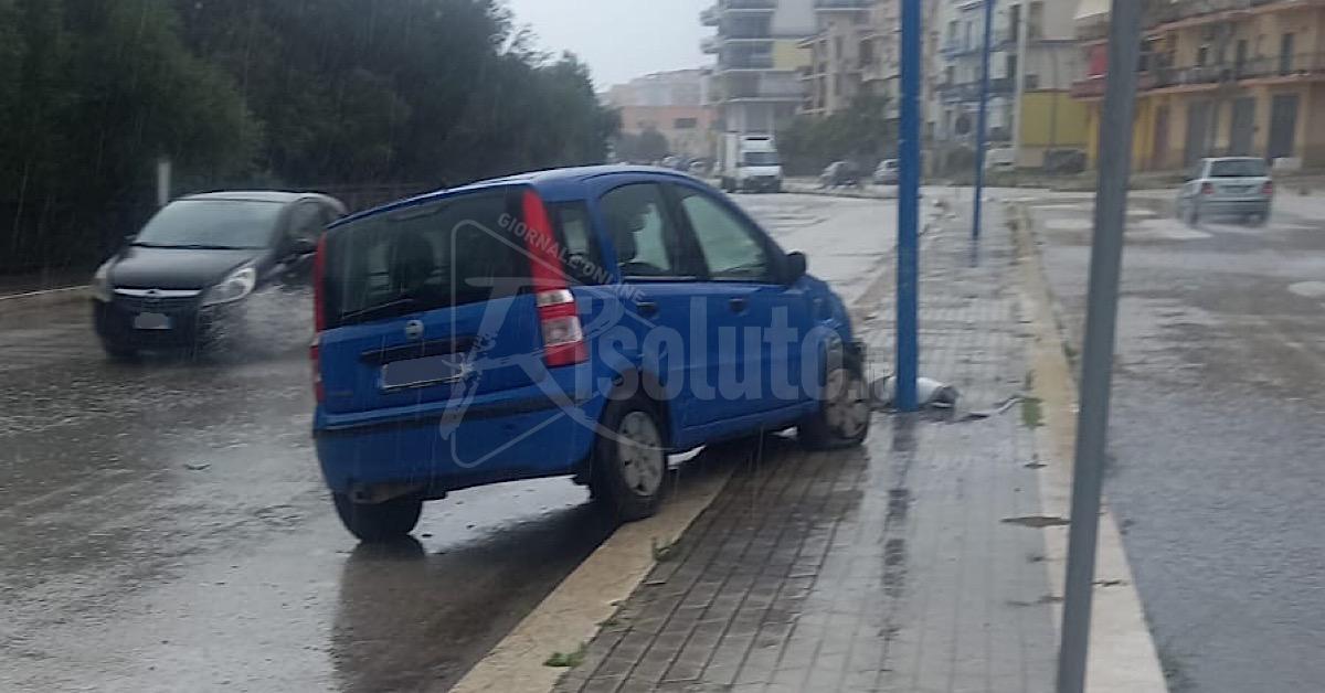 Maltempo, qualche strada allagata a Sciacca