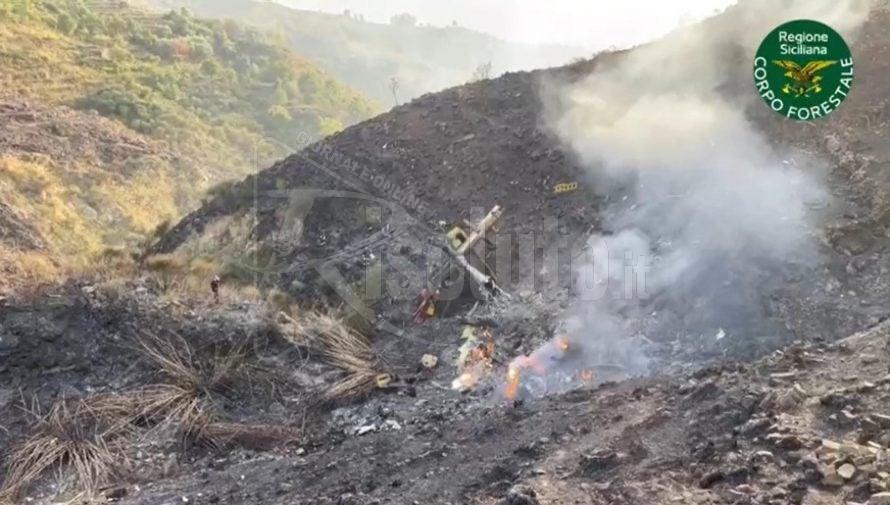 Incidente canadair sull'Etna, ritrovati la scatola nera e i resti dei piloti