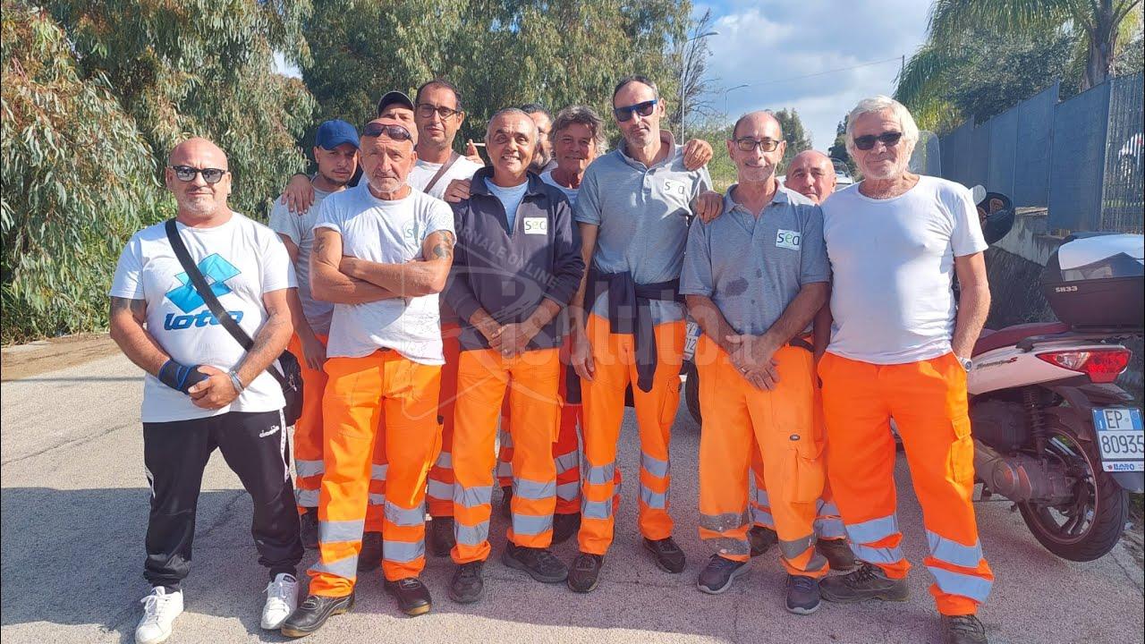 Rifiuti, primo giorno di assemblea a Sciacca per i lavoratori (Video)
