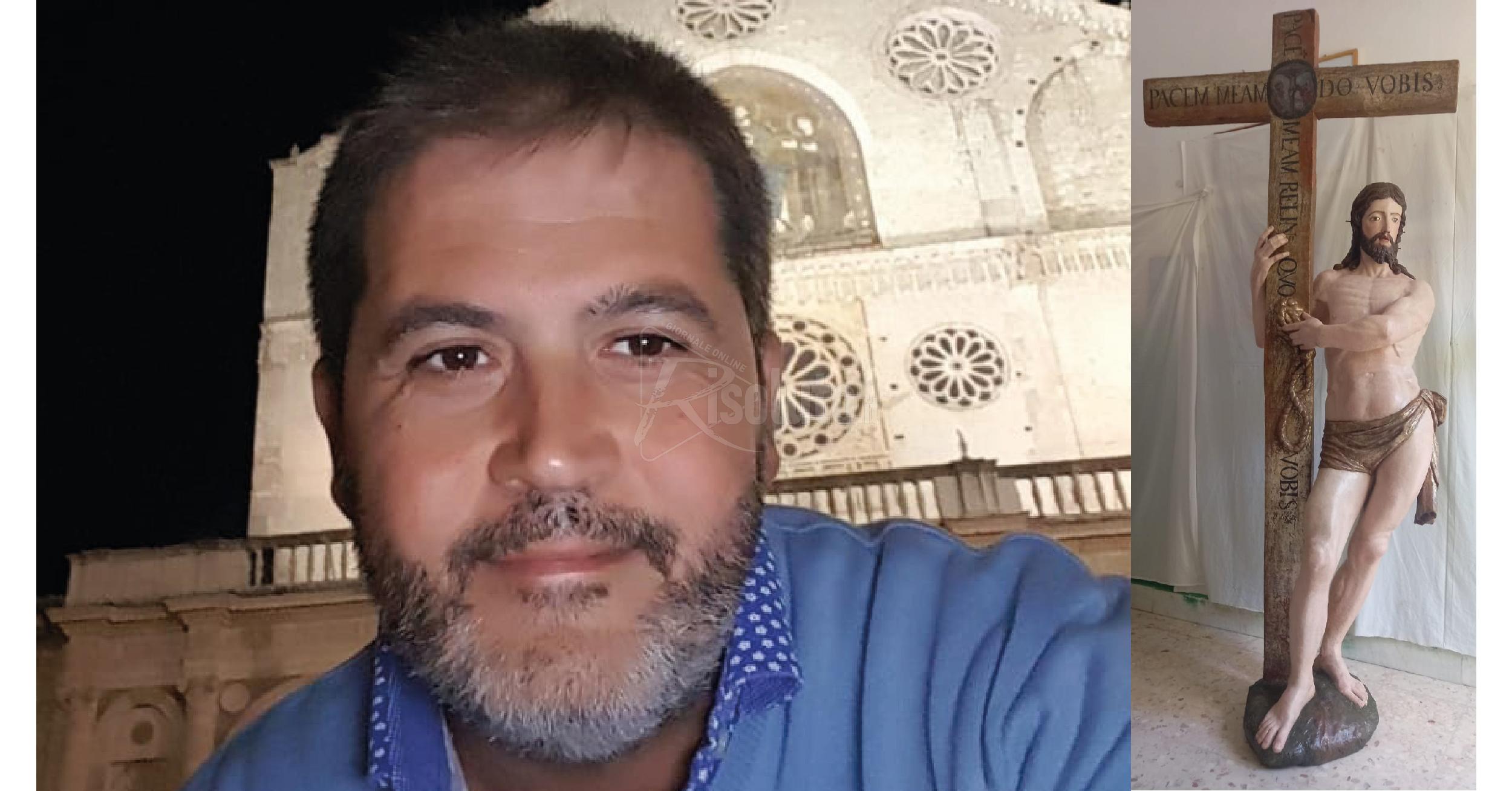 La famiglia Allegro di Sciacca fa restaurare un Cristo Risorto in memoria di Claudio