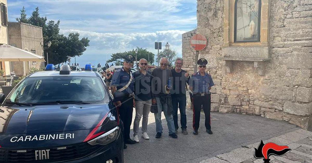 Anziano turista si perde ad Erice, ritrovato dai carabinieri