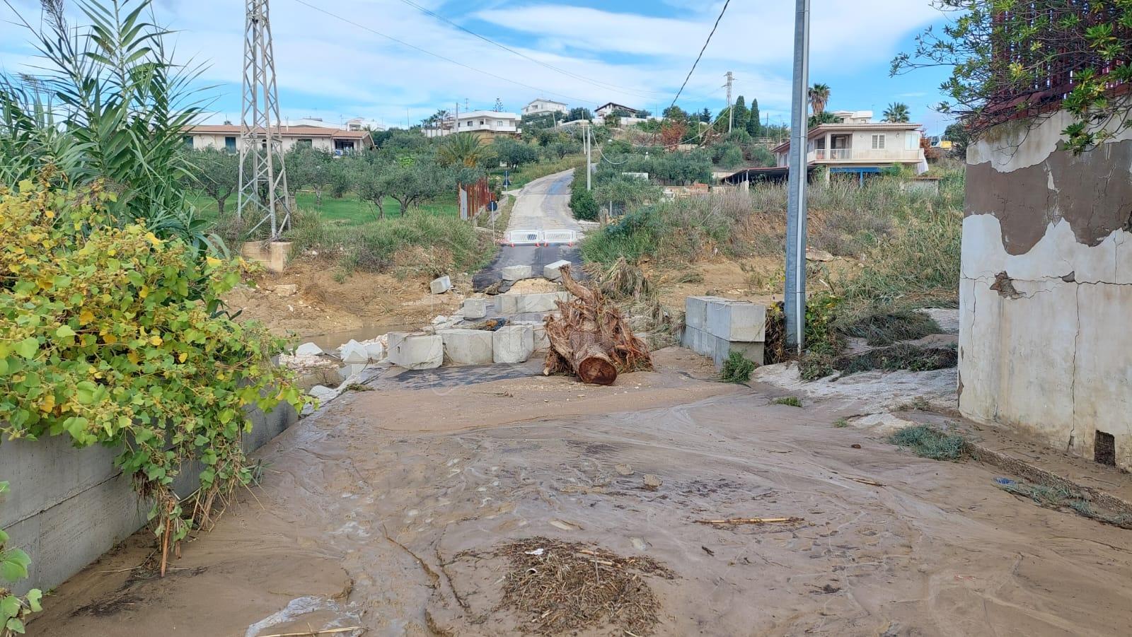 Ponte Carbone a Sciacca, nuovamente danneggiato dalla pioggia