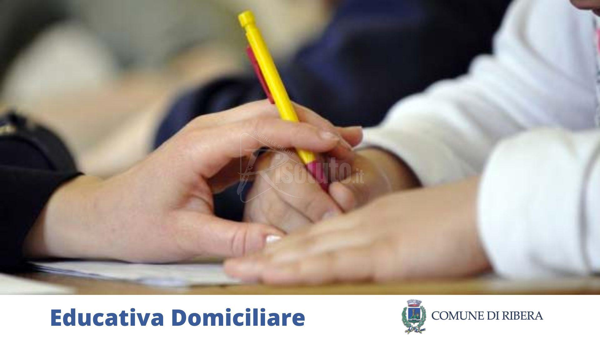 Assistenza educativa domiciliare, al via a Ribera