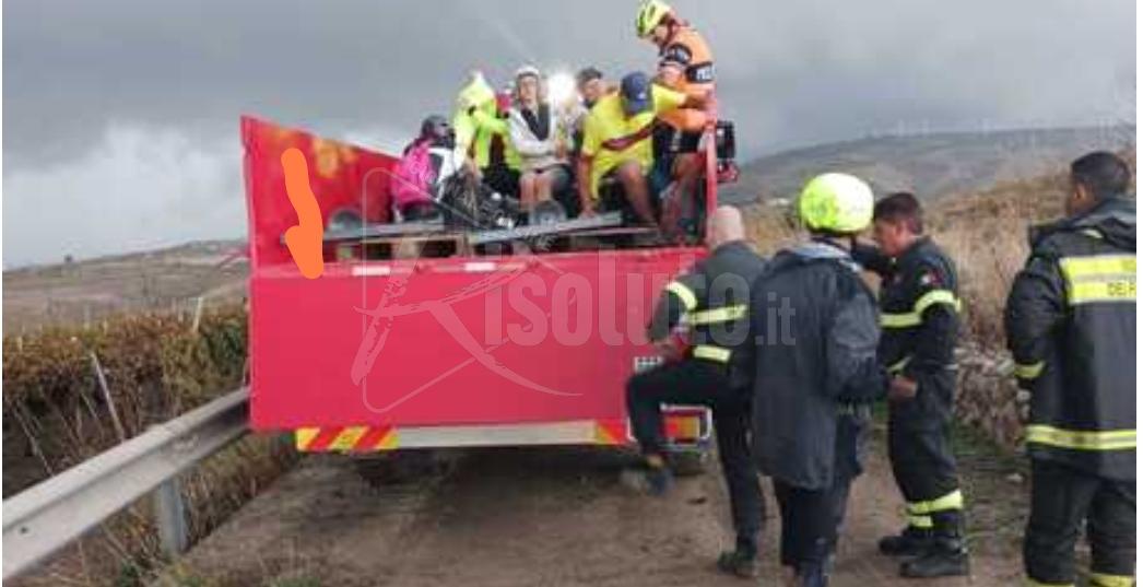 In escursione durante il maltempo, turisti soccorsi nell'agrigentino