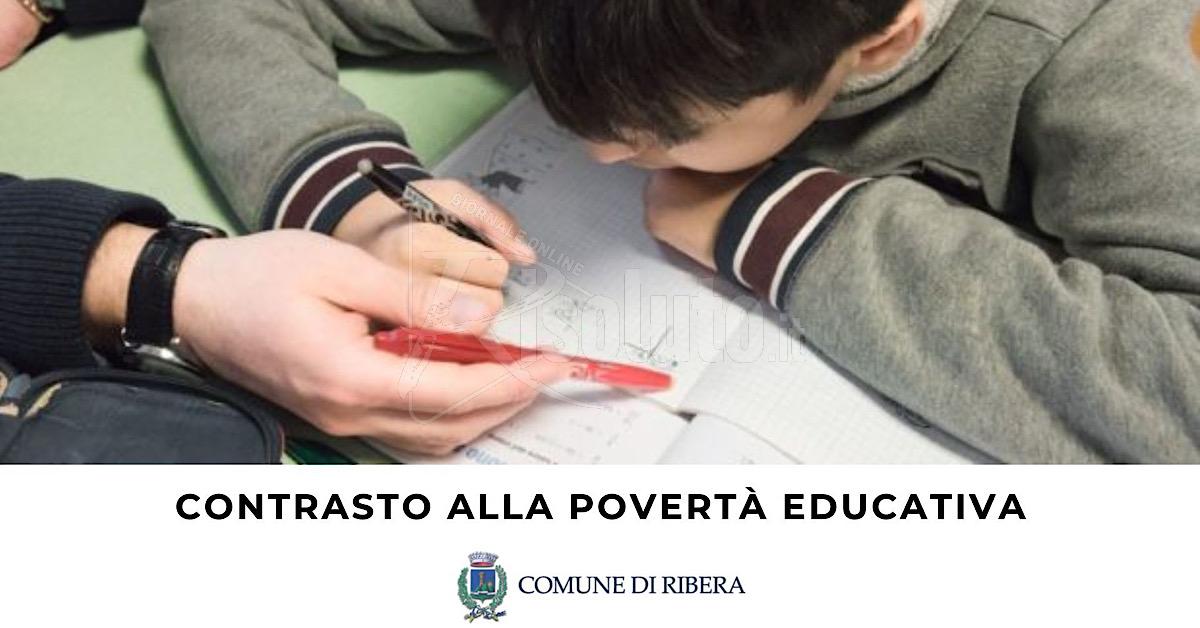 Contrasto alla povertà educativa, Ribera ottiene 105 mila euro statali