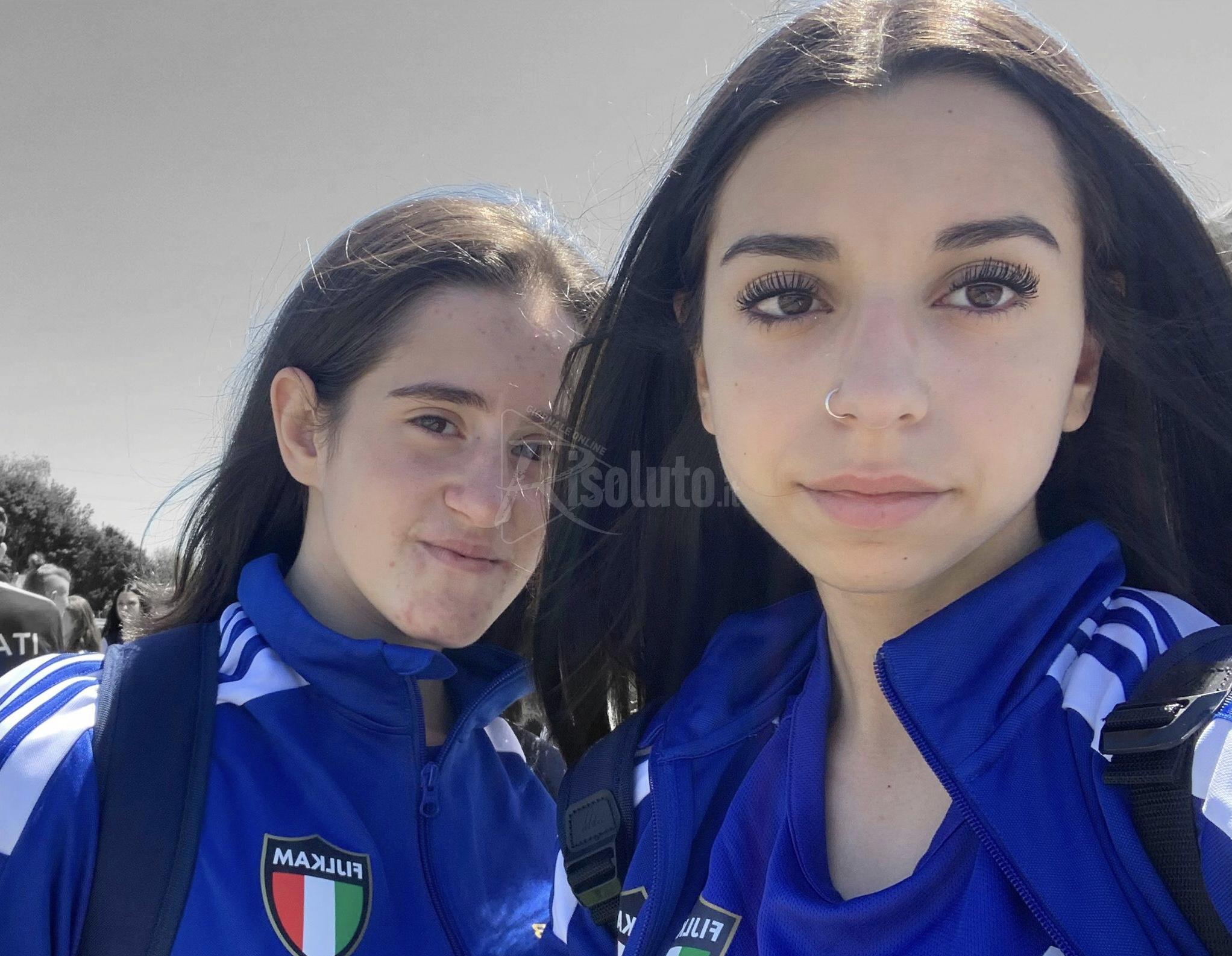 Maglia azzurra per due atlete della Ippon Karate Lentini di Sciacca