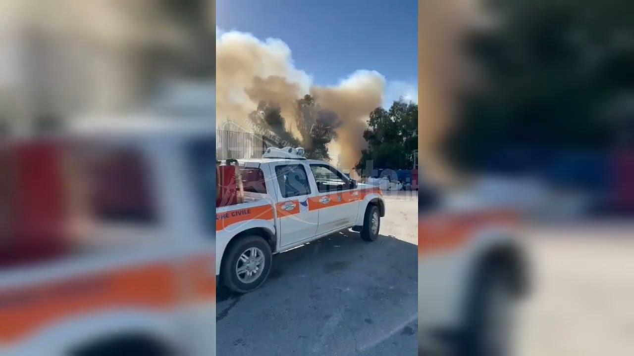 A fuoco l'area sottostante l'isola ecologica di Sciacca, gli assessori allo stadio lanciano l'allarme (Video)