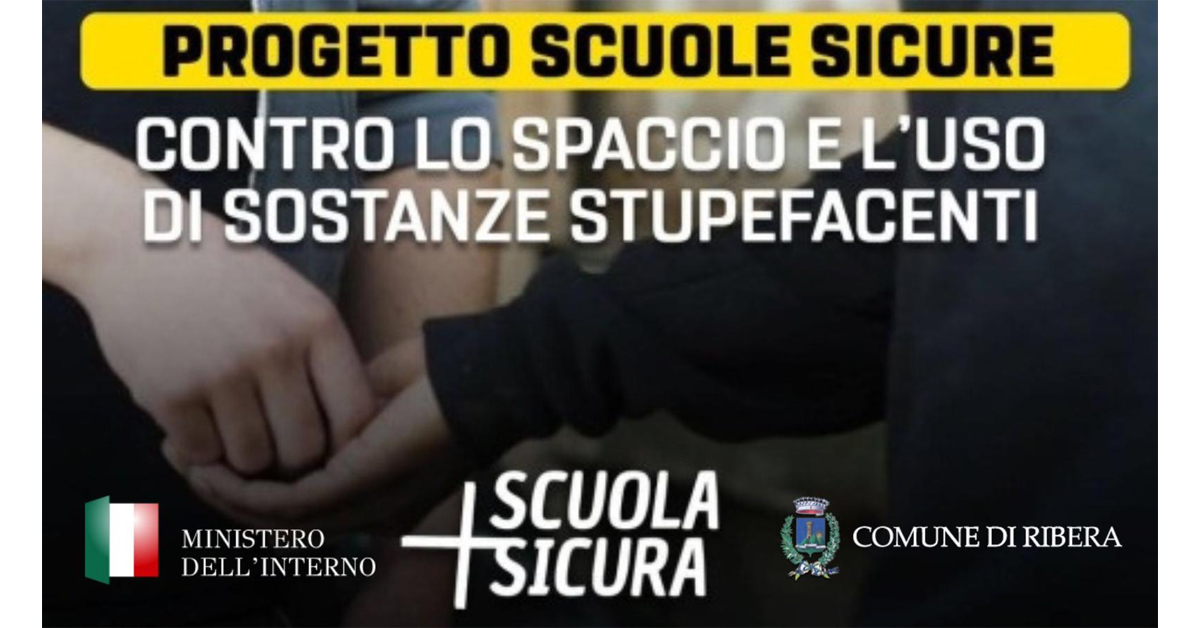 Contrasto allo spaccio a scuola, comune di Ribera ottiene finanziamento