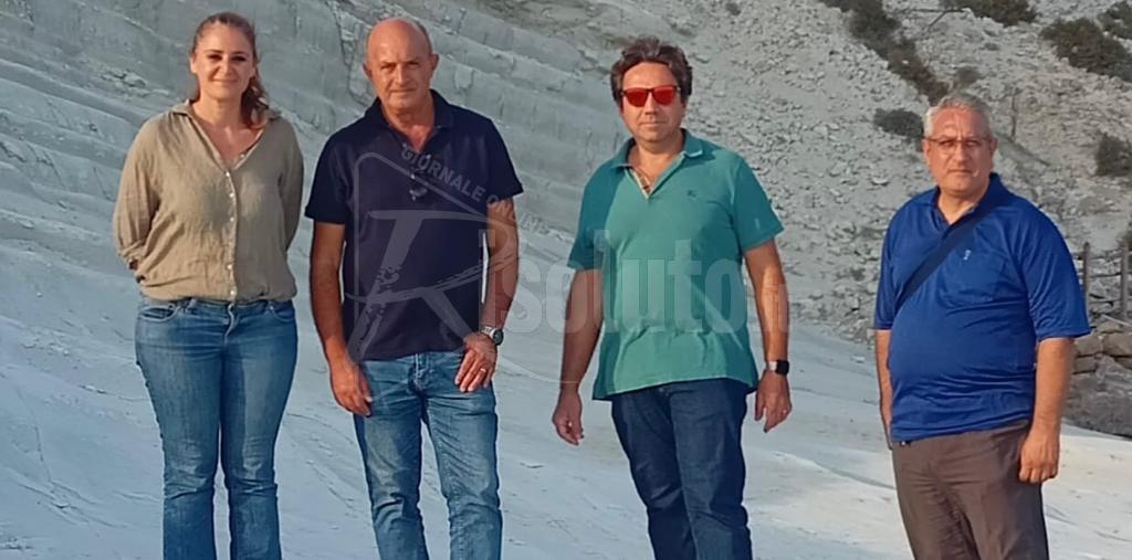 Sopralluogo alla Scala dei Turchi per rendere fruibile il sito in sicurezza